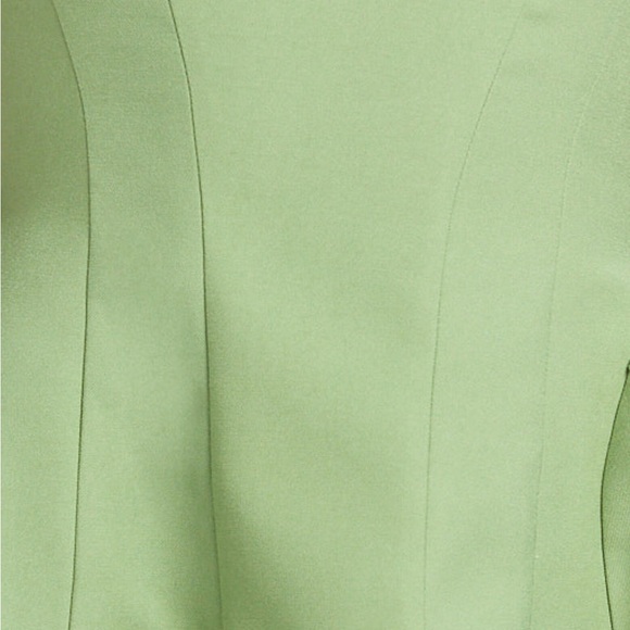 Showpo Kailee Mini Square Neck Dress in Sage - Picture 3 of 4